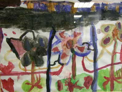 Molly Hanning's painting of a garden